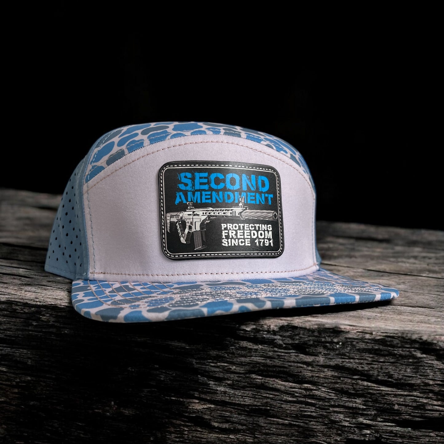Blue Camo Second Amendment Hat