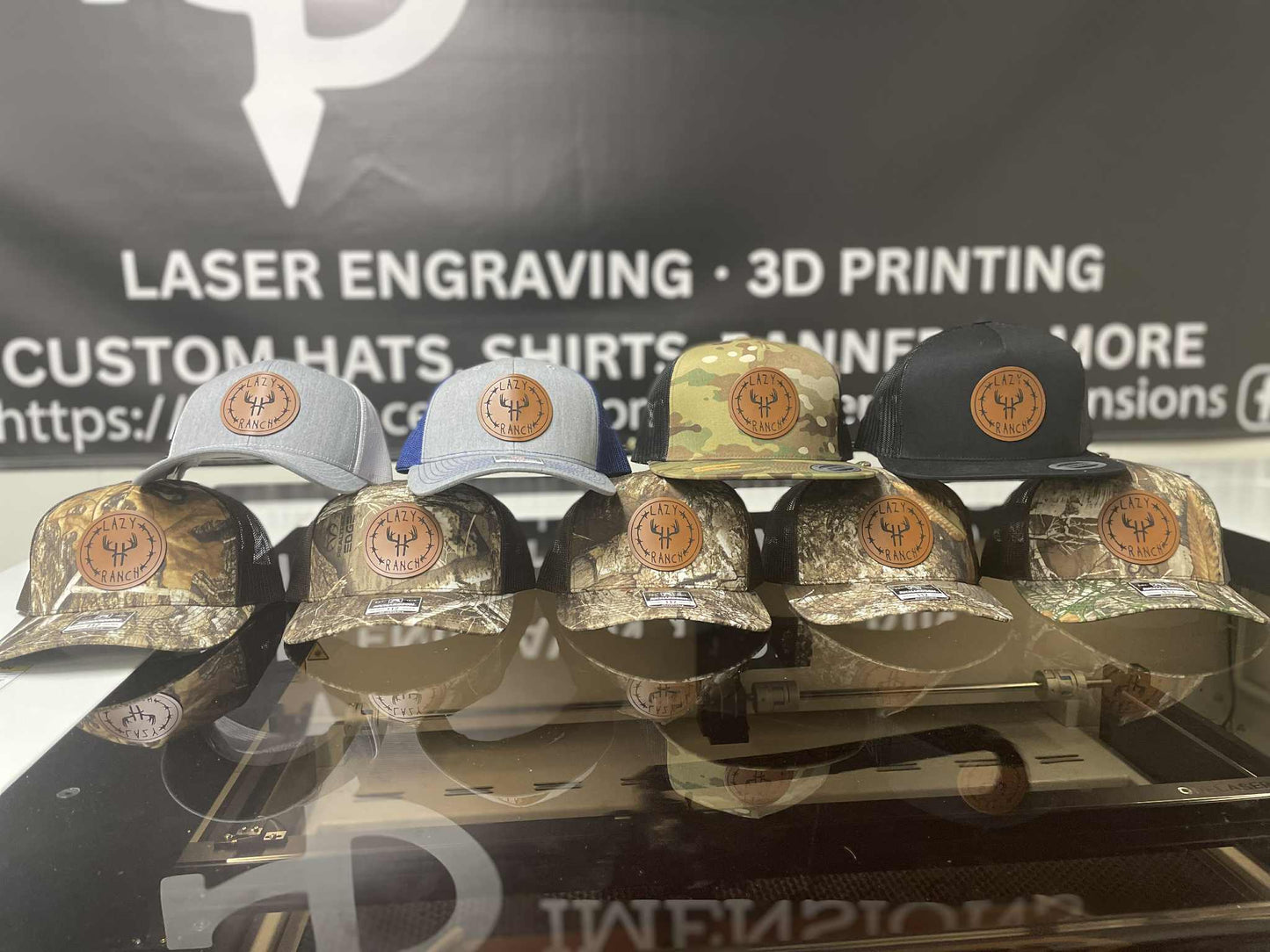 Uv/Engraved Hat Patches