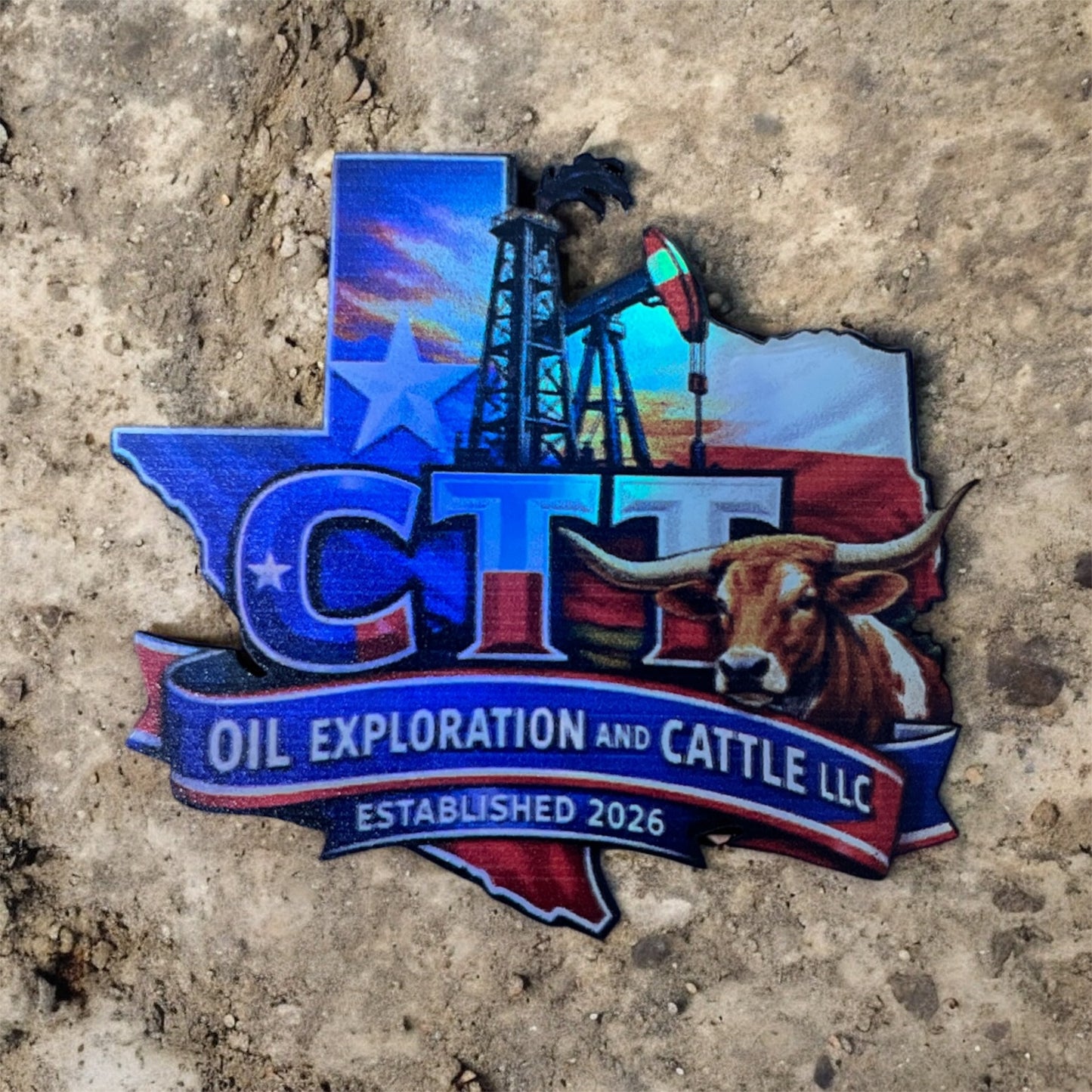 CTT Oil Exploration And Cattle Uv Patch